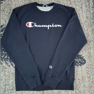 Navy blue champion crew neck